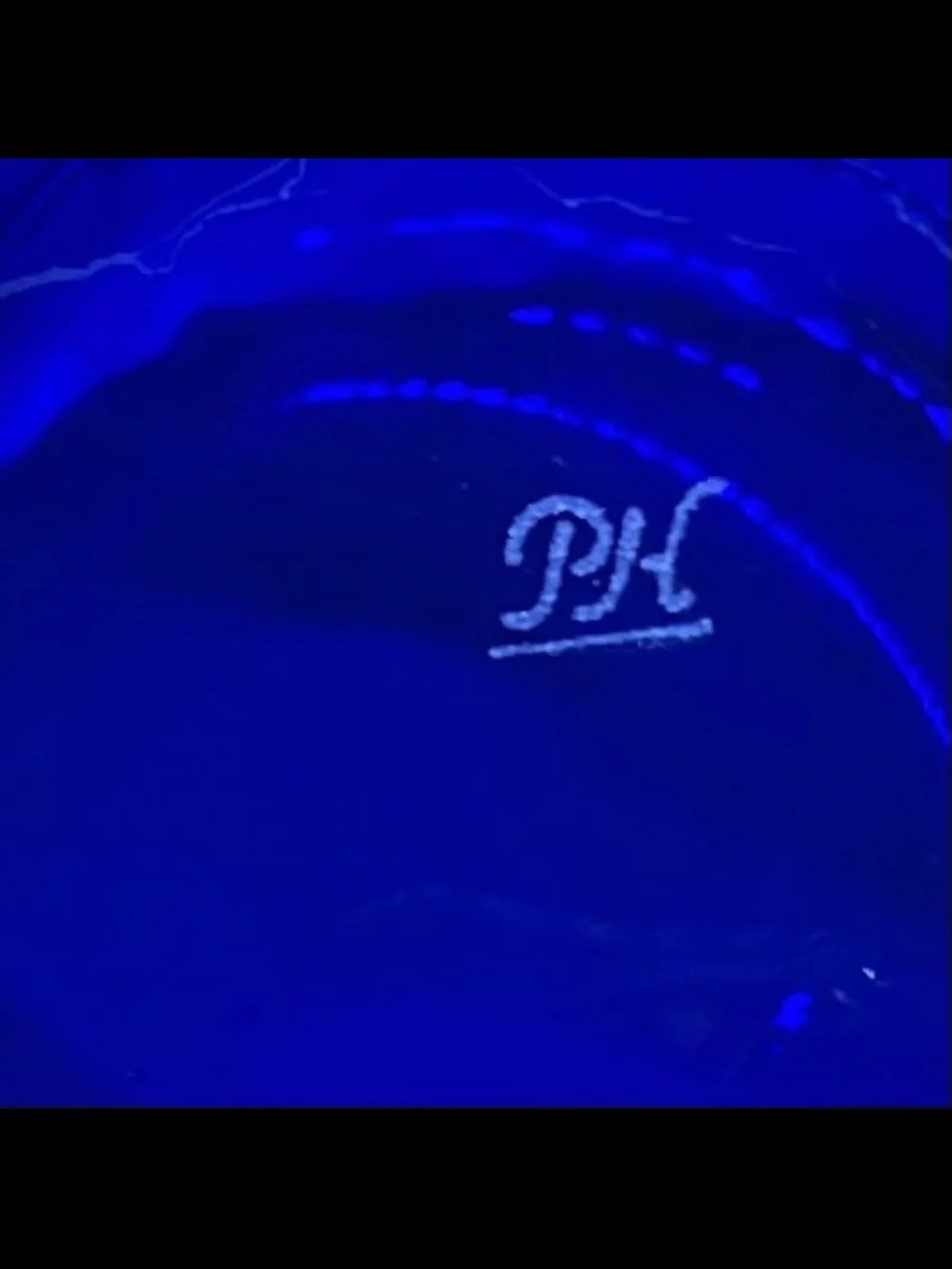 Princes House Cobalt Blue sapphire crystal Glass Decorative Vase